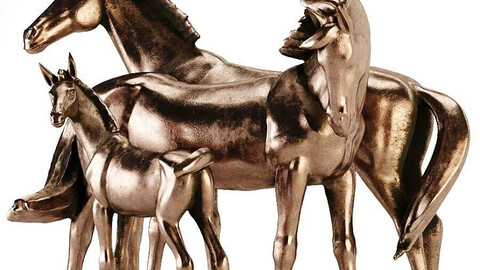 Horse sculpture - 3D model