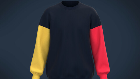 Mens Blue Sweat Shirt