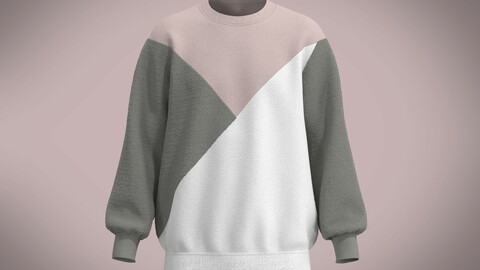 Mens Pink Sweat Shirt