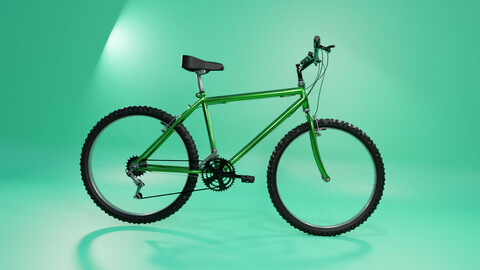 Mountain Bike Bicycle 3D model Low-poly