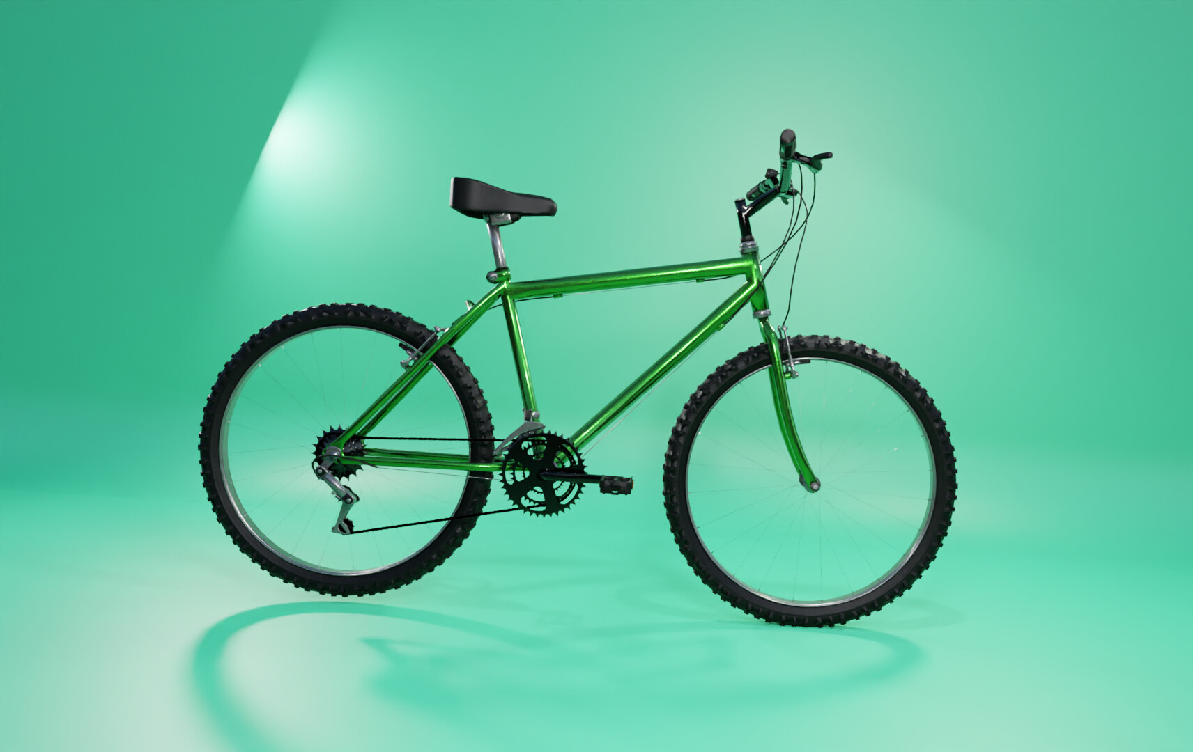ArtStation Mountain Bike Bicycle 3D model Lowpoly Game Assets