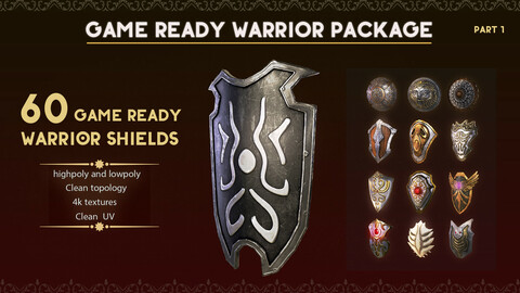 60 WARRIOR SHIELDS