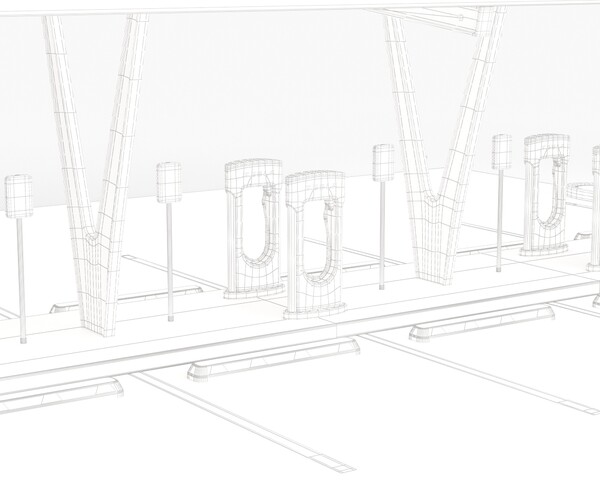 ArtStation - Electric Vehicle Charging Point with EV Station 01 3D ...