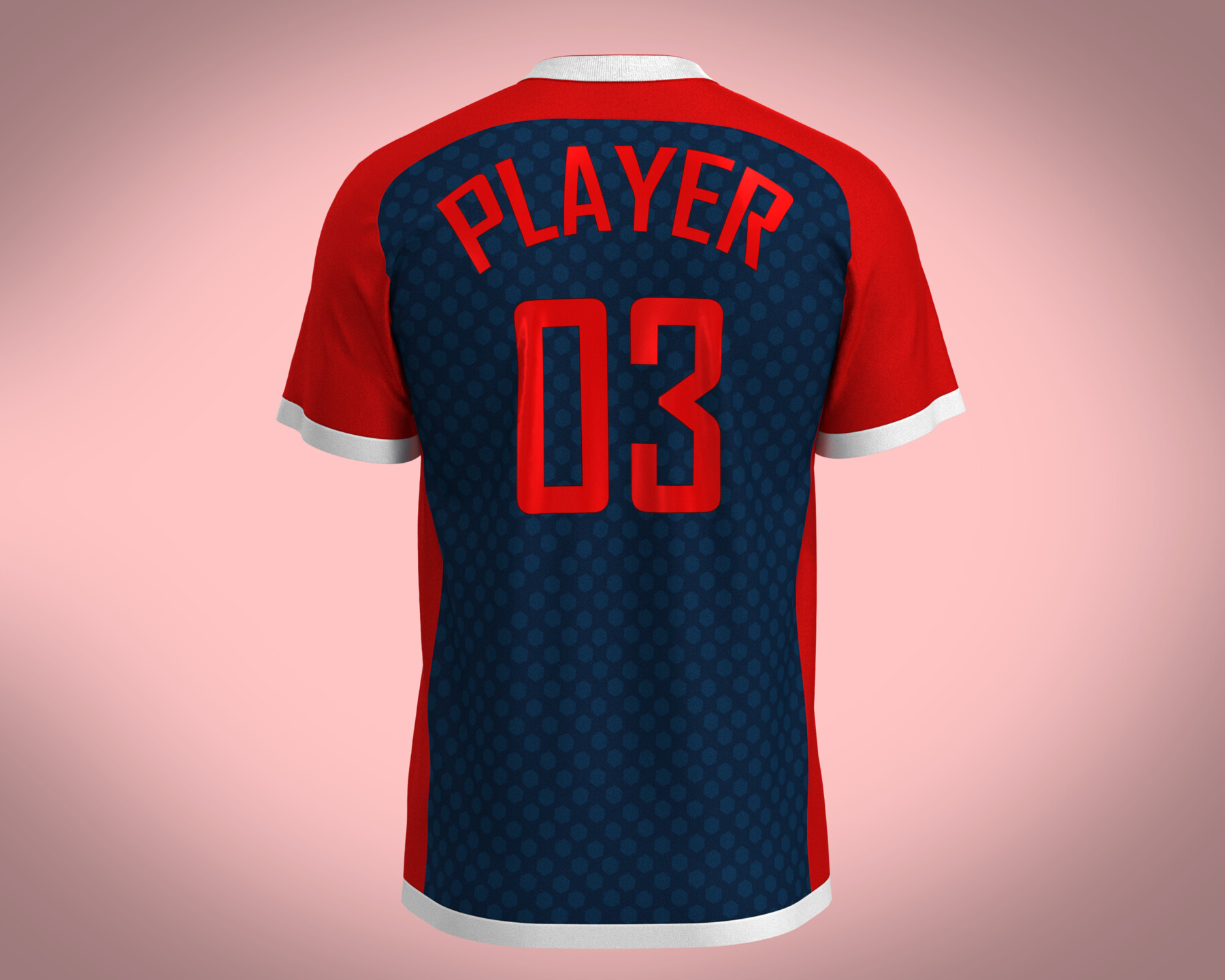 ArtStation - Soccer Red & Blue Jersey Player-11