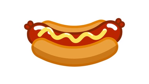 hotdog vector doodle