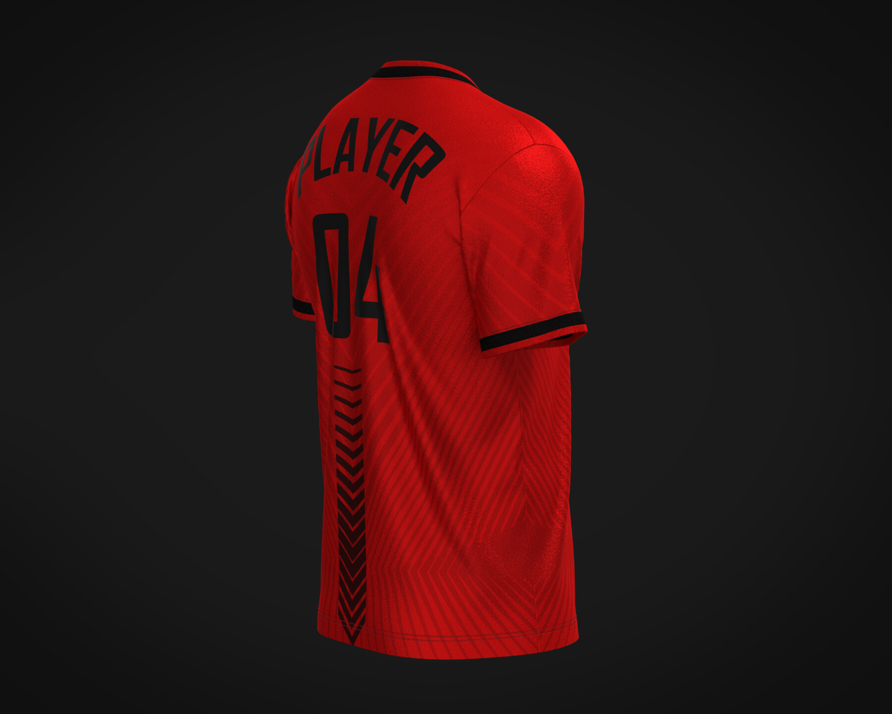 Soccer Red Jersey Player-04 | 3D model