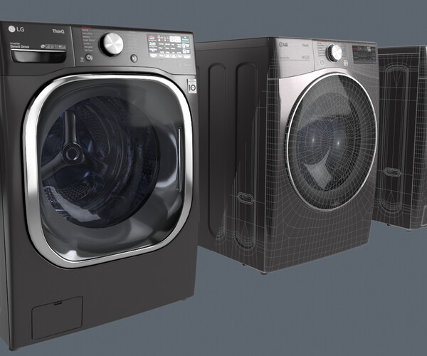 ArtStation - 3Dmodel PBR Smart Washer and Dryer | Game Assets