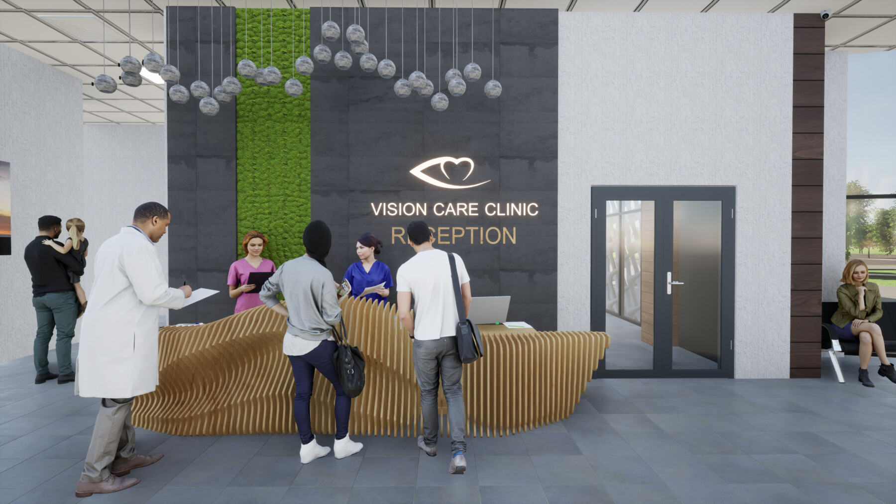 ArtStation Vision Care Clinic Concept Project Resources