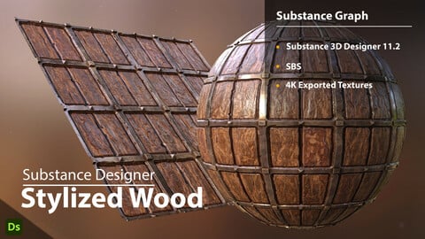 Stylized Wood | Substance Designer