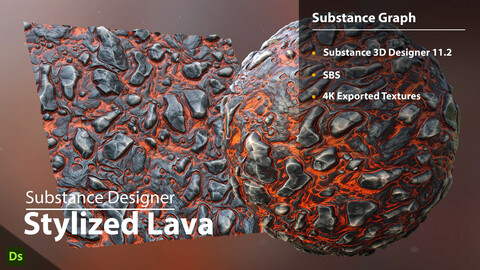 Stylized Lava | Substance Designer