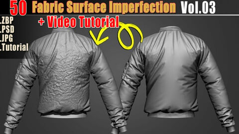 50 Fabric Surface Imperfection Vol03+Video Tutorial