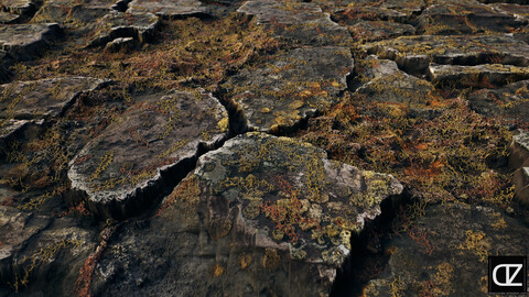 PBR- ROUGHT NORDIC ROCKS - 4K MATERIAL + SBS GRAPH