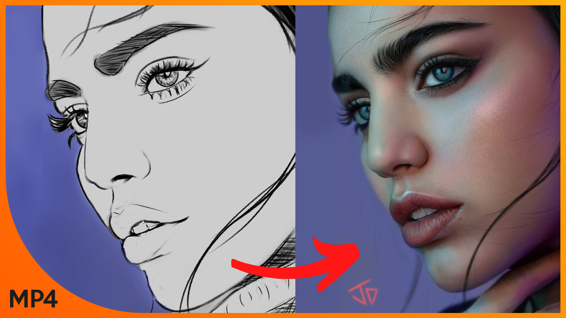 digital portrait tutorial