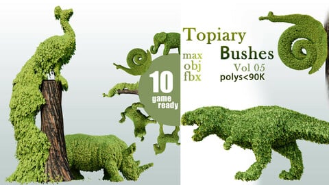 10 Topiary Bushes Vol 05