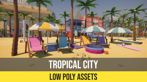 Low Poly Tropical City