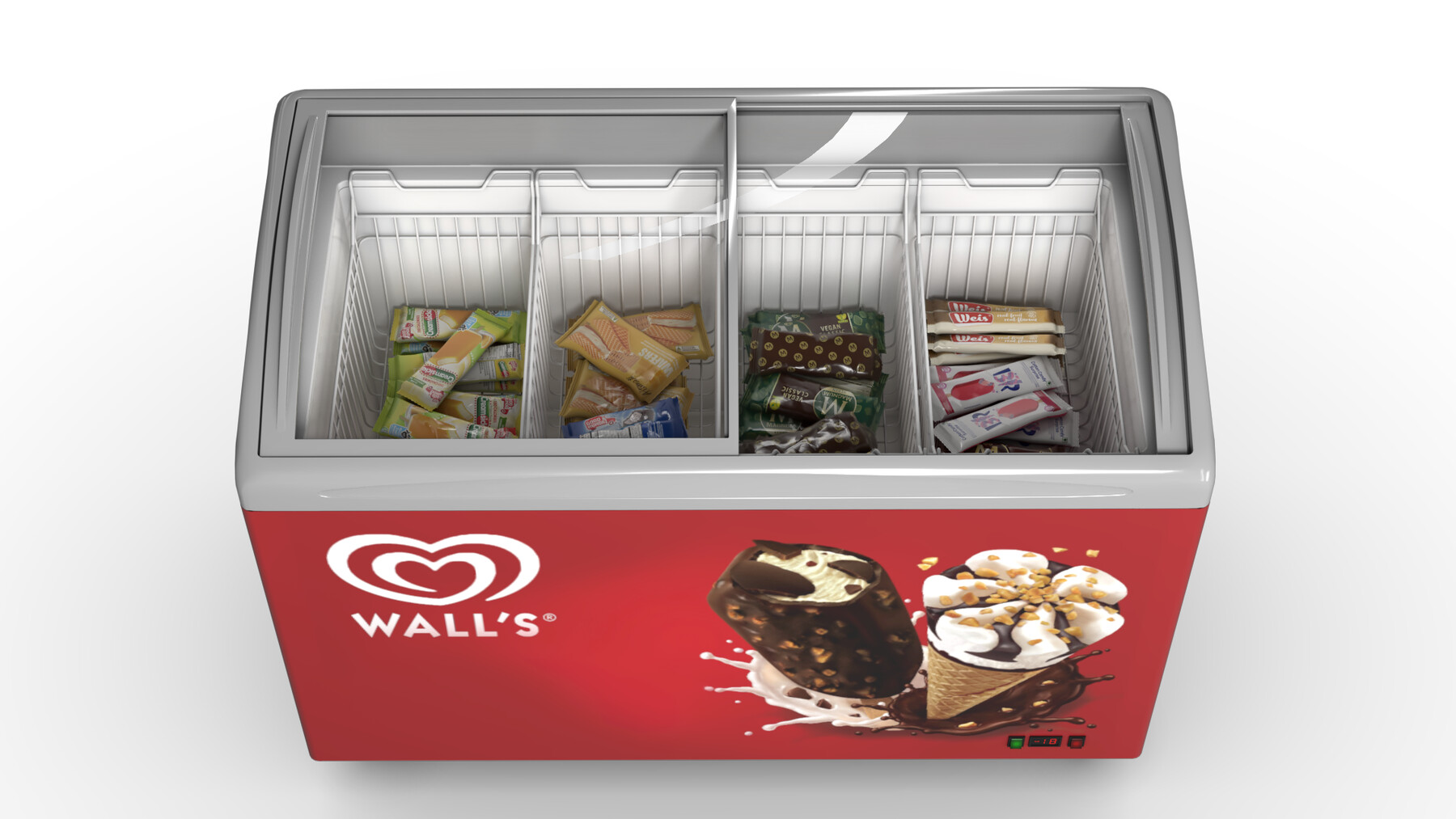 ArtStation Ice cream Display Fridge 03 Game Assets