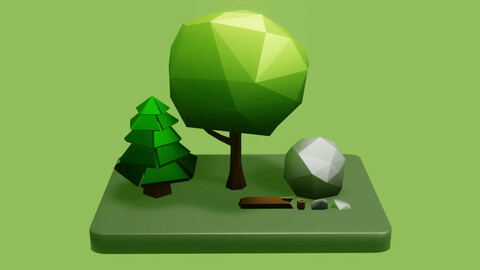 Free Low Poly Forest Pack - NatureEnvironment