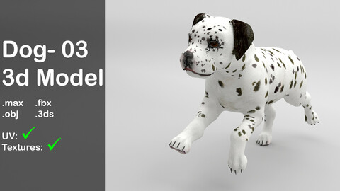 Dog 03_ 3d model