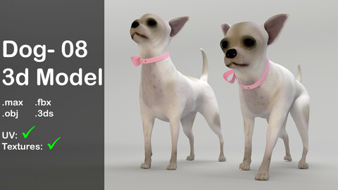 Dog 08_ 3d model