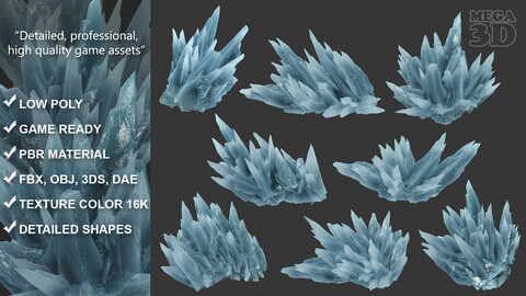 Scifi Spiky Ice 220626 - Ultra HD 16K Textures