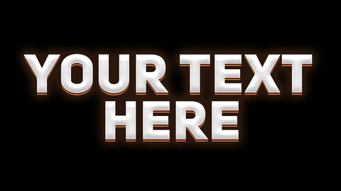 Editable text effect for Tumbnails, covers, posters (Photoshop)