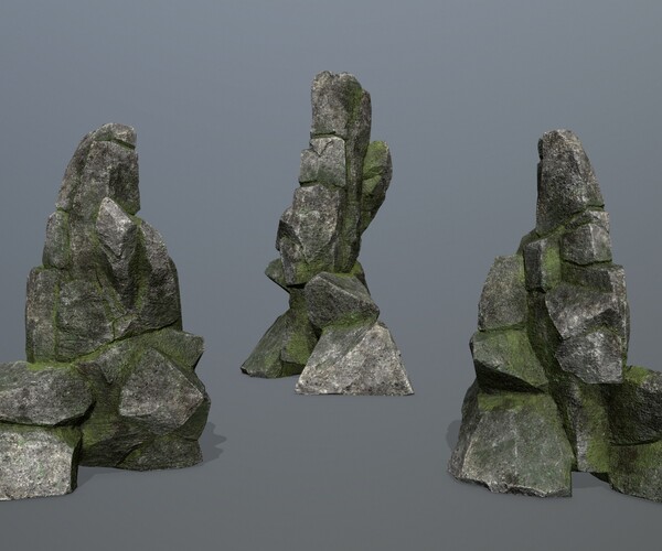 ArtStation - forest rocks | Game Assets