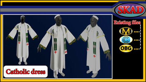 Catholic dress with white color and its symbols