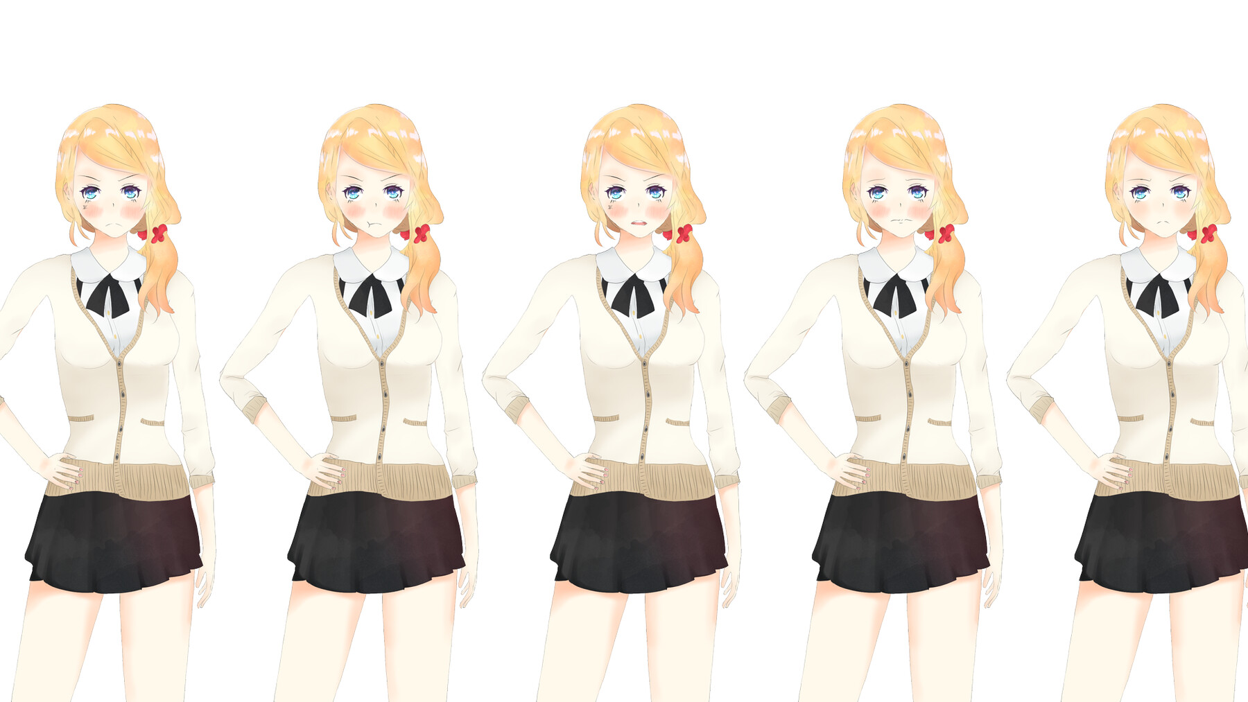 I will draw visual novel anime character sprites in vector graphics for  $20, freelancer Andrej (Apoev) – Kwork