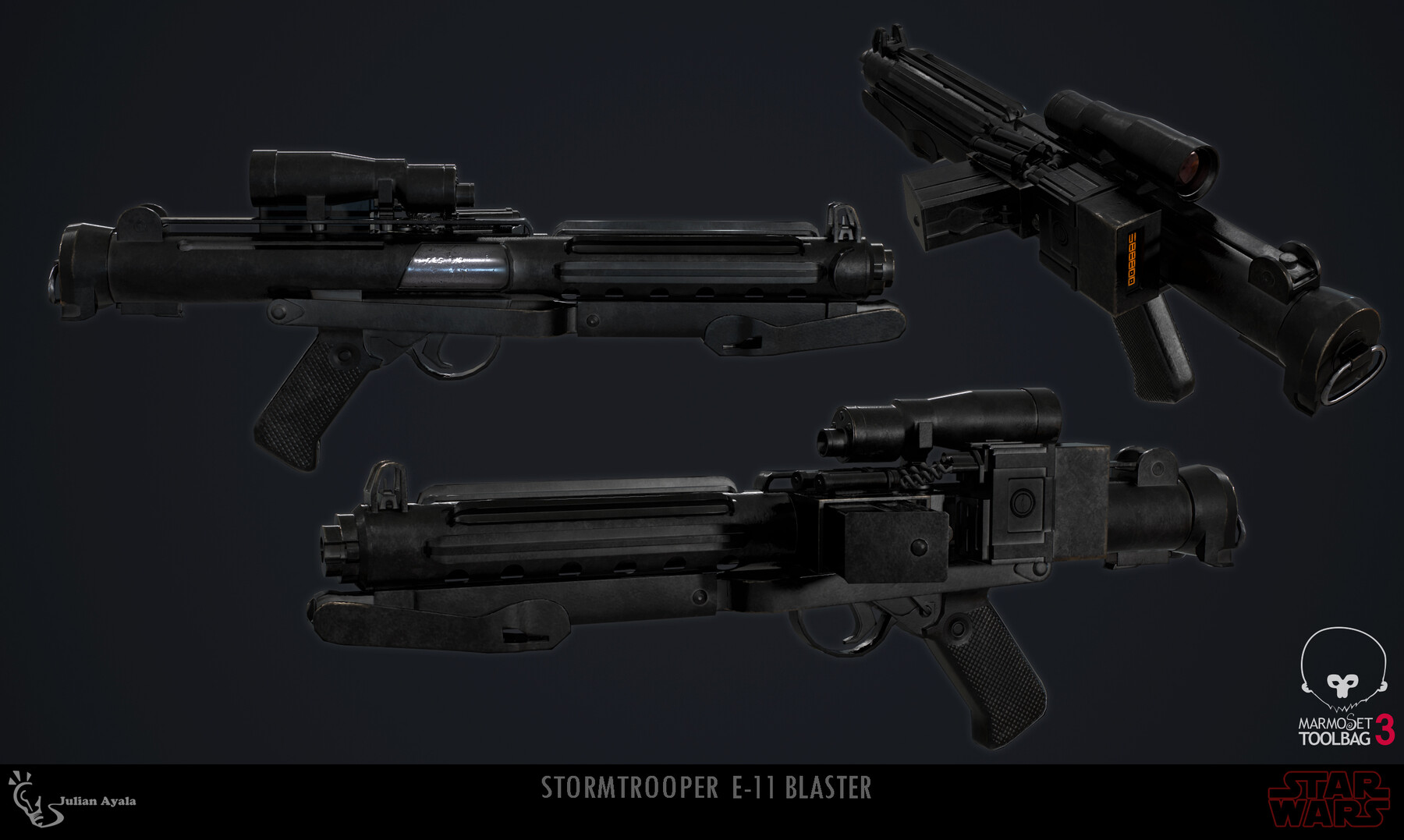 ArtStation - E_11_Blaster | Game Assets