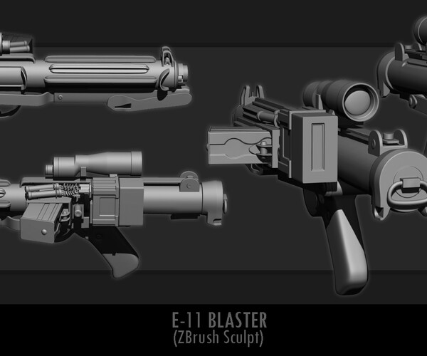 ArtStation - E_11_Blaster | Game Assets