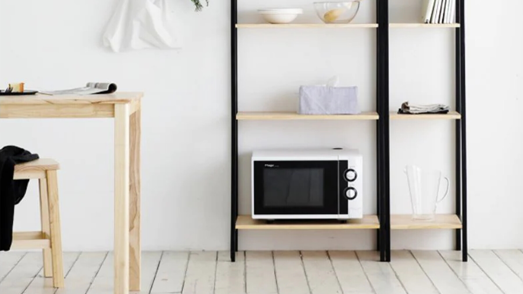 ArtStation solid wood 4step ladder shelf Resources