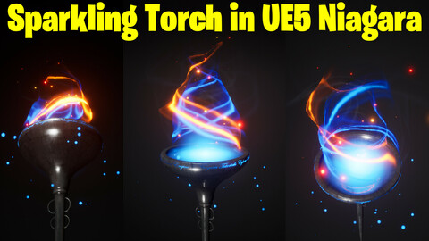 Stylized Torch in UE5 Niagara