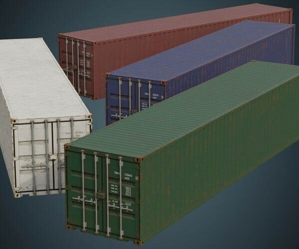 ArtStation - Cargo Container 3B | Game Assets