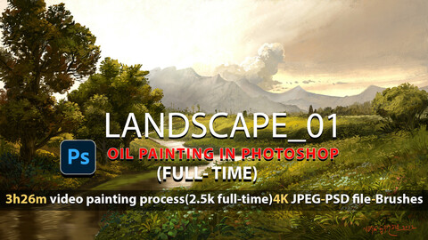 LANNDSCAPE_01-(Traditional oil painting in Photoshop)