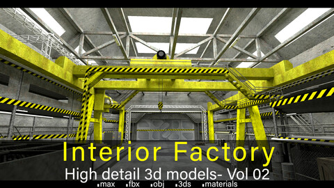 Interior Factory- Vol 02- High detail 3d models