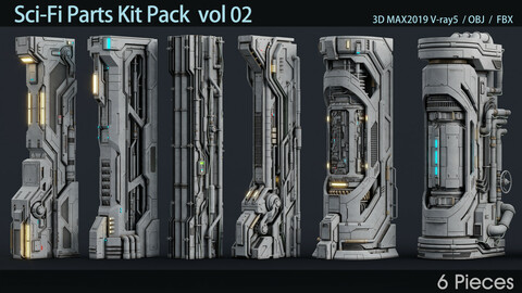 Sci-Fi Parts Kit Pack  vol 02 all