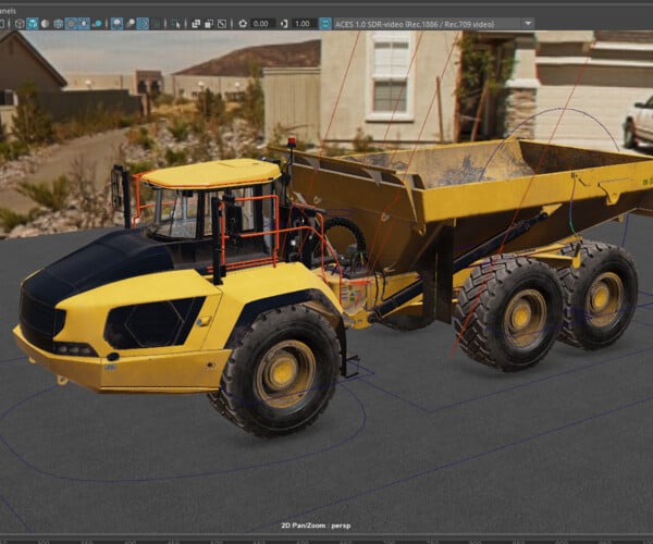 ArtStation - Articulated Dump Truck | Game Assets