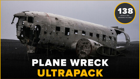 138 Plane Wreck Reference Pictures Ultrapack - Hardsurface