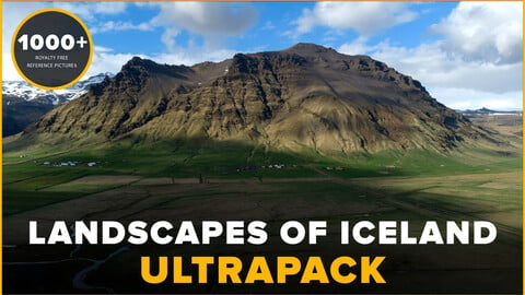 1000+ Landscapes of Iceland Reference Pictures Ultrapack - Rocks, Plants, Houses, Roads