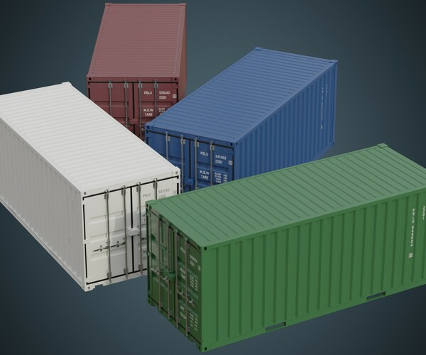 ArtStation - Cargo Container 4A | Game Assets