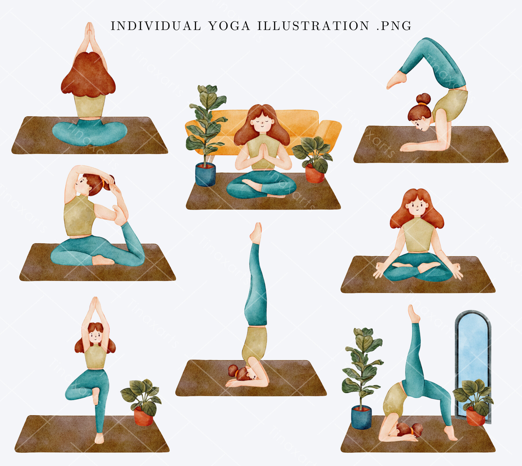 7 Yoga Poses That Will Keep You Surfing Longer Sessions - Clipart Yoga Pose  Cartoon, HD Png Download , Transparent Png Image - PNGitem