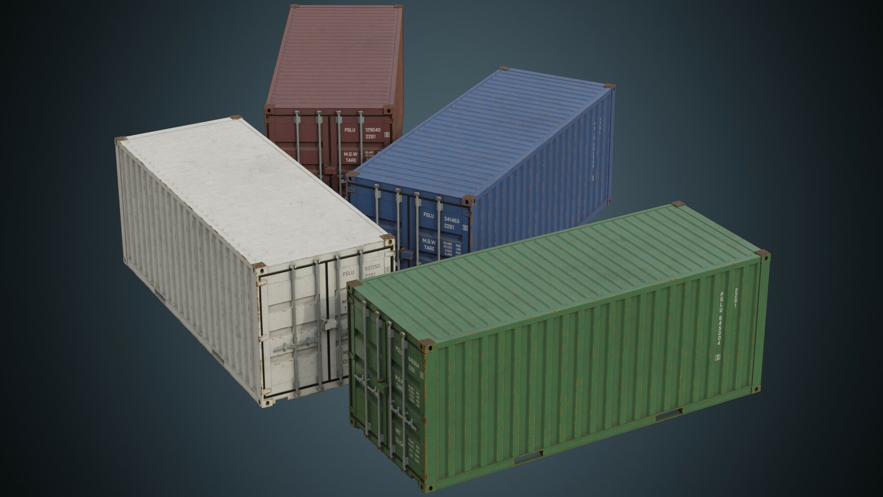 ArtStation - Cargo Container 4B | Game Assets