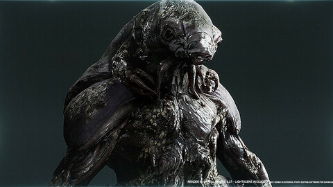 Abyss Creature 02 - Game Assets + Extra