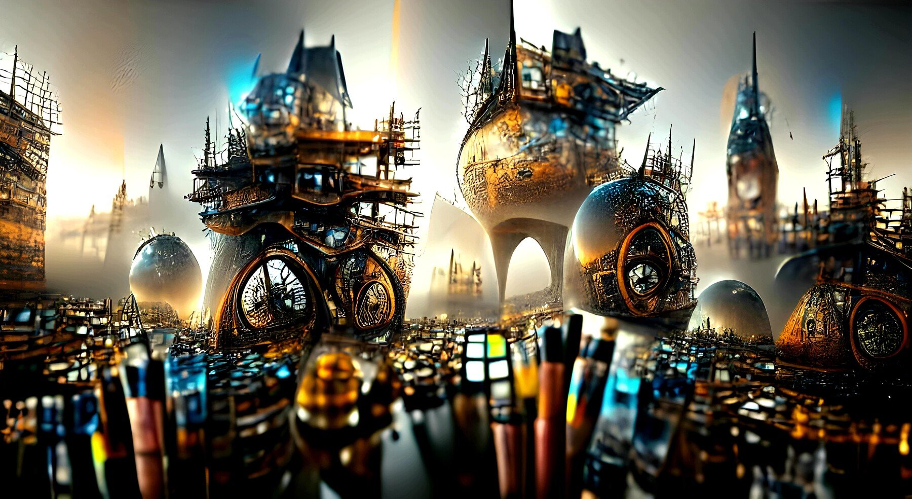 ArtStation - Steampunk Futuristic City | Artworks