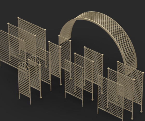 ArtStation - Lattice Fence Gen - Blender Geonodes / Geometry Nodes ...