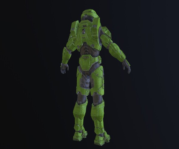 ArtStation - HALO MASTER CHIEF MODEL low-poly PBR | Game Assets