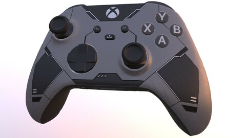 XBOX SERIES X CONTROLLER low-poly PBR