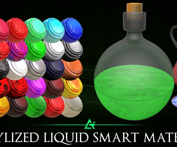 ArtStation - Decorative Bottles Pack (Blender)