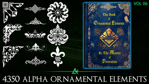 4350 Practical Ornamental Alpha Elements (Master of Decoration) - MEGA Pack - Vol 6