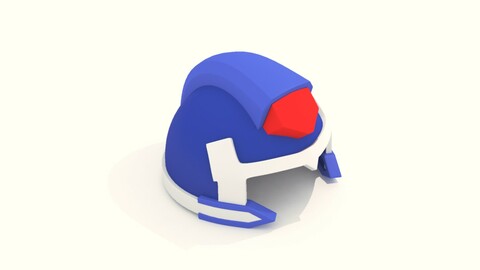 Cartoon Robot Helmet Model CRH5